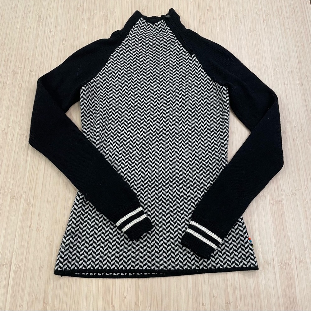 Smartwool herring bone sweater pullover long sleeve size small